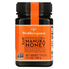 Мед манука, Manuka Honey Wedderspoon Organic Inc., 500 г