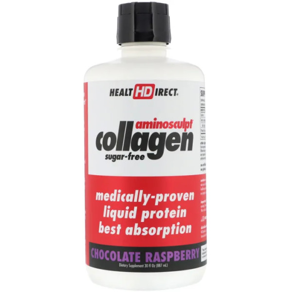Колаген, AminoSculpt Collagen, Health Direct, смак малини, 887 мл