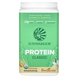 Класичний протеїн, Classic Protein Sunwarrior, 100% веганський, смак ваніль, 750 г