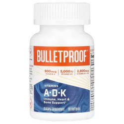 Вітаміни A D K, Bulletproof Vitamins ADK, 30 м'яких капсул