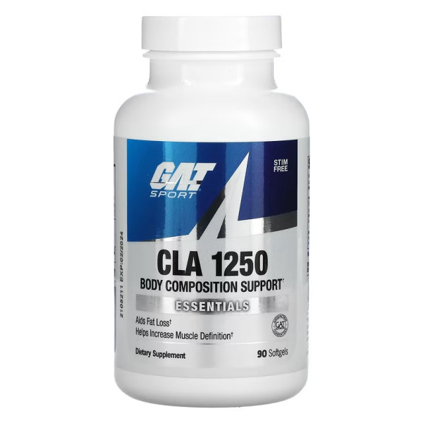 Кон'югована лінолева кислота, CLA 1250, GAT, 90 гелевих капсул