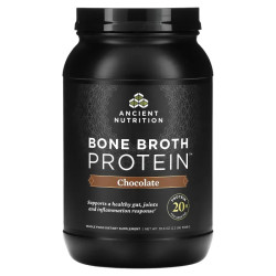 Протеин из костного бульона, Dr Axe Ancient Nutrition Bone Broth Protein, вкус шоколад, 1008 г