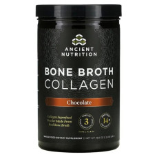 Колаген із кісткового бульйону зі смаком шоколаду, Dr. Axe / Ancient Nutrition Bone Broth Collagen, 528 г