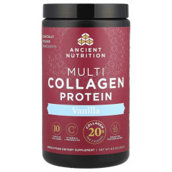 Коллагеновый протеин, порошок, ваниль, Dr. Axe Ancient Nutrition Multi Collagen Protein, 252 г