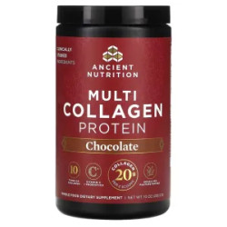 Коллагеновый протеин, Multi Collagen Protein Ancient Nutrition, шоколад, 283,2 г