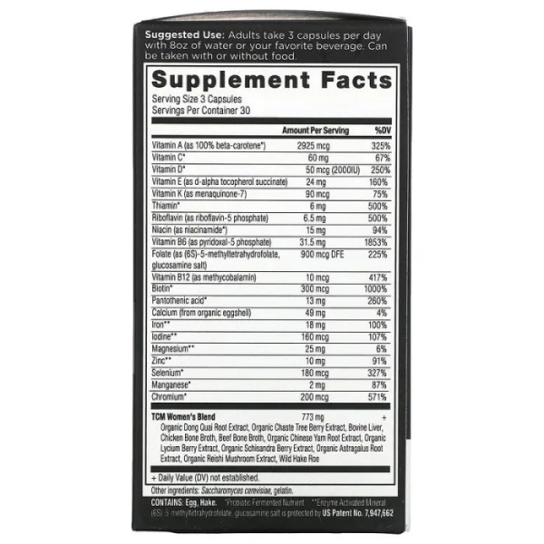 Вітаміни та мінерали для жінок, Ancient Multi, Dr. Axe \/ Ancient Nutrition, 90 капсул