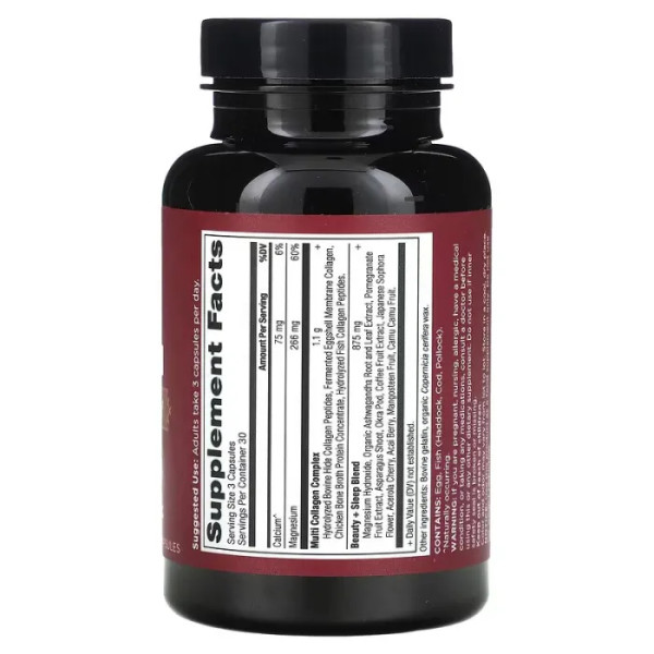 Мульті Коллаген, Multi Collagen, Dr. Axe\/Ancient Nutrition, краса + сон, 90 капсул