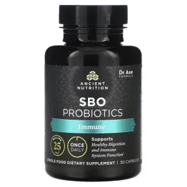 Пробіотики, SBO Probiotics, Immune, Ancient Nutrition, для імунітету, 25 млрд КУО, 30 капсул