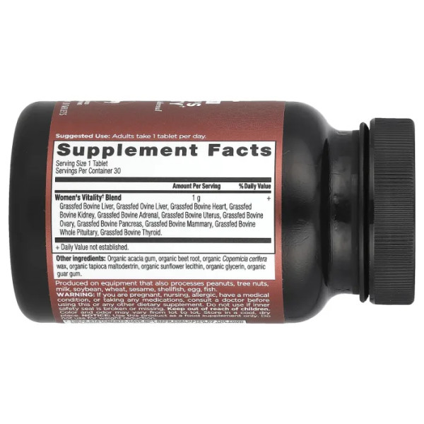 Органи, Once Daily Organs Blend, Dr. Axe \/ Ancient Nutrition, одна таблетка на день для жінок, 30 таблеток