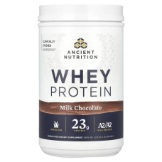 Сироватковий протеїн, Whey Protein Dr. Axe Ancient Nutrition, смак молочний шоколад, 646 г