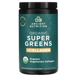 Суперзелень органічна з колагеном, Dr Ax Ancient Nutrition Organic Super Greens Collagen 213 г