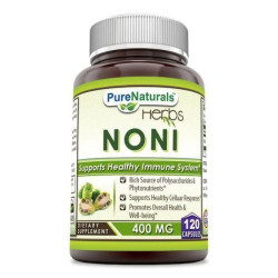 Ноні фрукти 400 мг, Pure Naturals Noni, 120 капсул