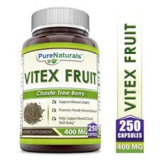 Вітекс екстракт плодів 400 мг, Vitex Fruit Pure Naturals, 250 капсул