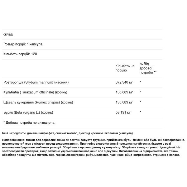 Підтримка і детоксикація печінки, Liver Support, Pure Naturals, 120 капсул