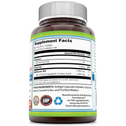 КЛК 1250 мг, Pure Naturals CLA, 120 гелевых капсул