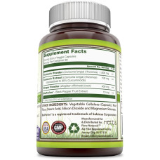 Куркума та імбир 755 мг з біоперином, Pure Naturals Turmeric Ginger with BioPerine, 180 вегетаріанських капсул