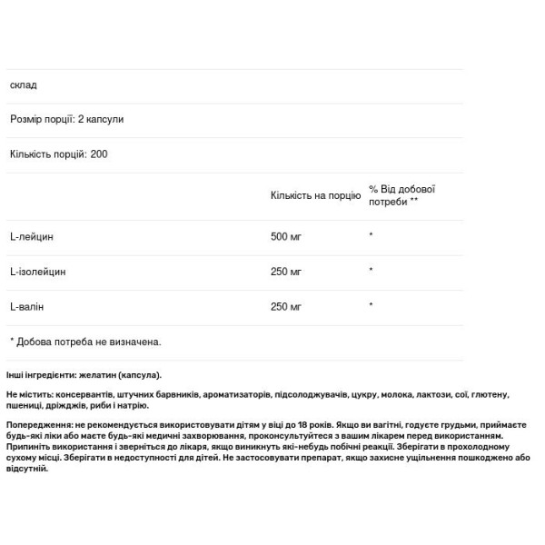 Амінокислоти ВСАА, BCAA, Pure Naturals, 1000 мг, 400 капсул