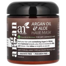 Маска для волосся арганова олія та алое, artnaturals Argan Oil & Aloe Hair Mask, 226 г