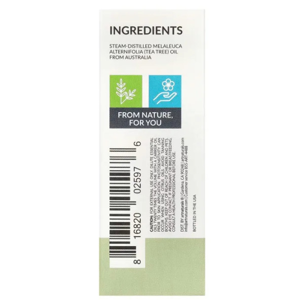 Олія чайного дерева, Tea Tree Oil, artnaturals, 15 мл