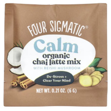 Чай-латте (chai) з рейші, органік, без кофеїну, 10 пакетів по 6 г