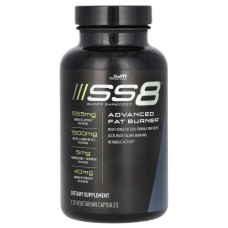 Жироспалювач, JYM Supplement Science SS8 Advanced Fat Burner, 120 вегетаріанських капсул