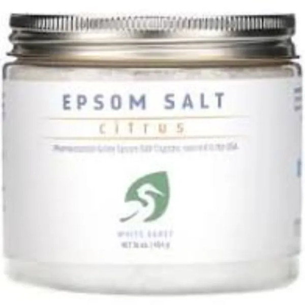Англійська сіль, цитрус, Epsom Salt, Citrus, White Egret Personal Care, 454 г