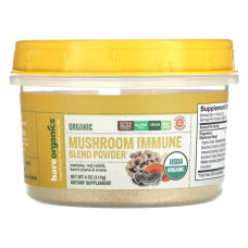 Грибной иммунный бленд органический, Organic Mushroom Immune Blend Powder BareOrganics, 114 г