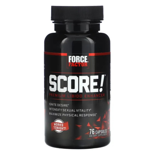 Підвищення лібідо, Force Factor, Score! Premium Libido Enhancer, 76 капсул
