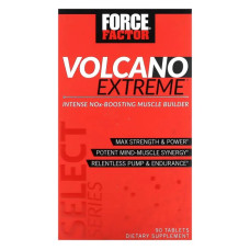 Стимулятор росту м'язів, Force Factor Volcano Extreme Intense NOx-Boosting Muscle Builder, 90 таблеток