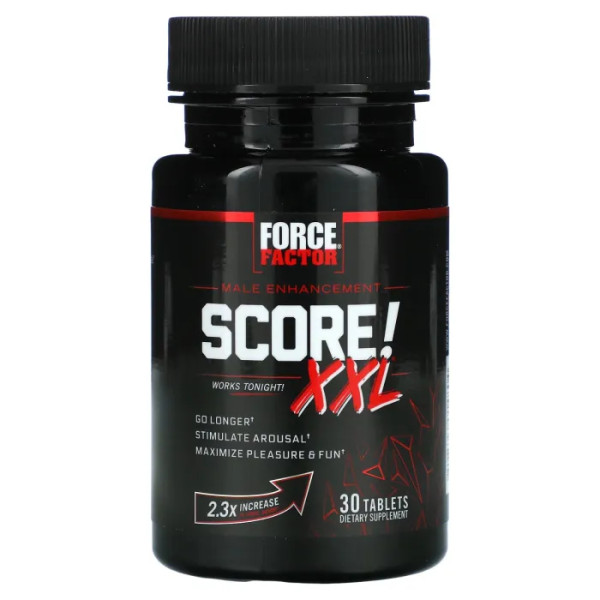 Підтримка чоловічого здоров'я, Score! XXL, Force Factor, 30 таблеток