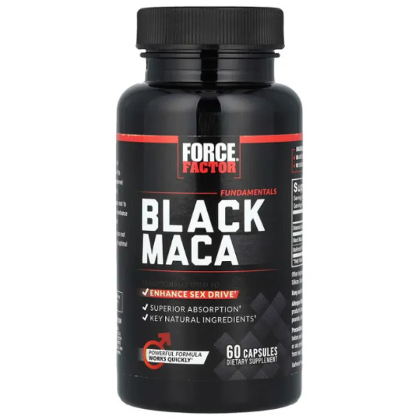 Чорна мака, Black Maca, Force Factor, 60 капсул
