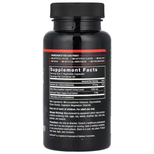 Чорна мака, Black Maca, Force Factor, 60 капсул