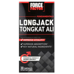 Тонгкат алі (лонгджек) 500 мг, Force Factor Longjack Tongkat Ali, 30 капсул
