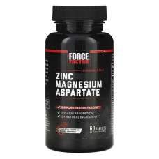 Цинк магній аспартат, Force Factor Fundamentals Zinc Magnesium Aspartate, 60 таблеток