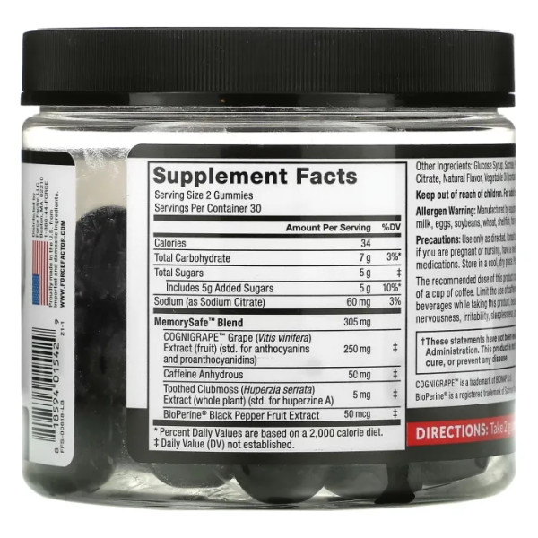 Підтримка пам'яті, Memory Support, Force Factor, для переднього мозку, ягідне асорті, 60 жувальних таблеток