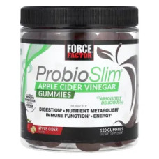 Яблучний оцет жувальний, Apple Cider Vinegar Gummies Force Factor ProbioSlim, 120 жувальних таблеток