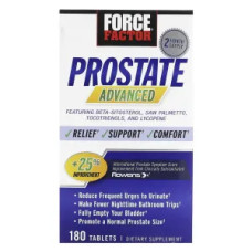 Здоров'я простати, Prostate Advanced Force Factor, 180 таблеток