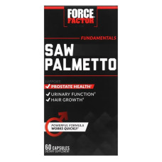 Соу пальметто, Force Factor Fundamentals Saw Palmetto, 60 капсул