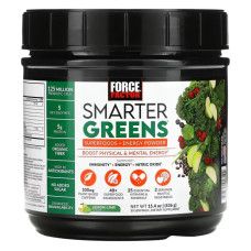Суперфуди енерджі порошок, Force Factor Smarter Greens Superfoods and Energy Powder, смак лимон та лайм 436 г