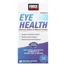Підтримка здоров'я очей, Force Factor Complete Eye Health Advanced Vitamin and Mineral Formula, 60 рослинних капсул