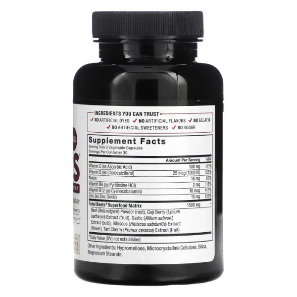 Буряк, Beetroot Superfood Formula, Force Factor, формула суперфуду, 90 рослинних капсул