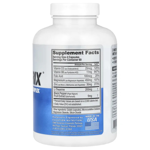 Відновлення та покращення сну, Z-Matrix, EVLution Nutrition, комплекс, 240 капсул