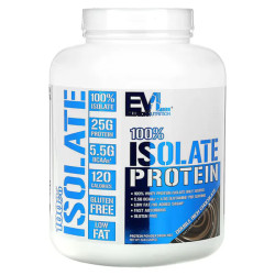Сывороточный протеин изолят, 100% Isolate Protein EVLution Nutrition, двойной насыщенный шоколад, 2,268 кг