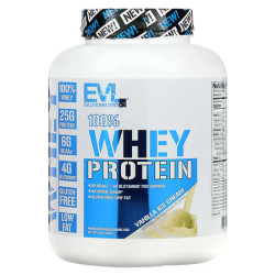 Сироватковий протеїн, ванільне морозиво, EVLution Nutrition 100% Whey Protein, 2,268 кг