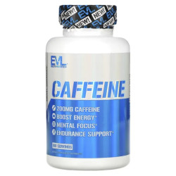 Кофеїн 200 мг, EVLution Nutrition Caffeine, 100 таблеток