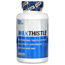 Расторопша 300 мг, EVLution Nutrition Milk Thistle, для здоровья печени 60 растительных капсул