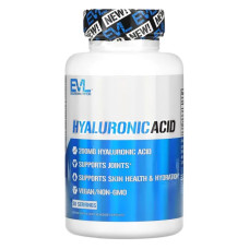 Гиалуроновая кислота 200 мг, EVLution Nutrition Hyaluronic Acid, 30 растительных капсул