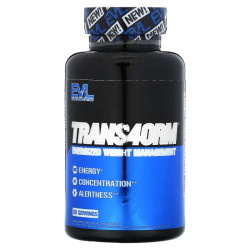 Жироспалювач, енергійна корекція ваги, EVLution Nutrition Trans4orm, 60 рослинних капсул