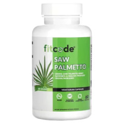 Со пальметто 500 мг, Saw Palmetto fitcode, 60 растительных капсул