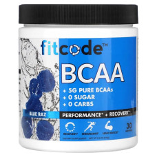 Амінокислоти BCAA, fitcode BCAA, смак блакитна малина 240 г